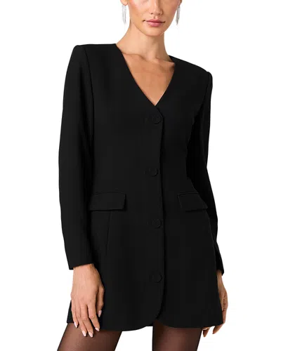 French Connection Azra Twill Cinched Blazer Dress In Black