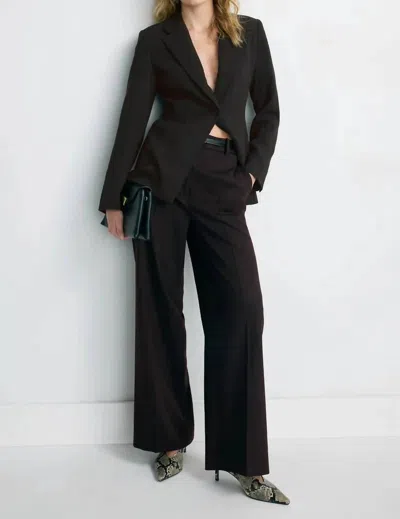 French Connection Azra Twill Cinched Blazer In Black