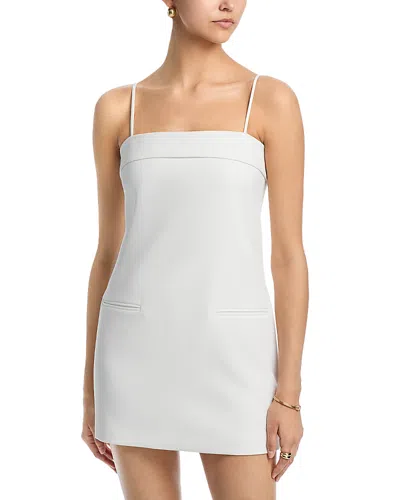 French Connection Azra Twill Foldover Two Pocket Strappy Dress In White