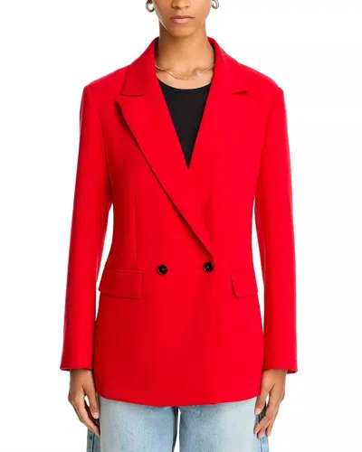 French Connection Azra Twill Jacket In Red