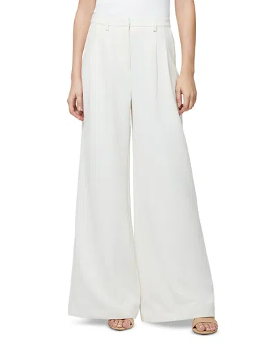 French Connection Azra Twill Pleated Pants In Cream