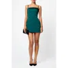 French Connection Azra Twill Sleeveless Minidress In Green