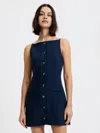 French Connection Azra Twill Square Neck Dress  Dresses In Blue