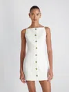 French Connection Azra Twill Square Neck Dress  Dresses In White