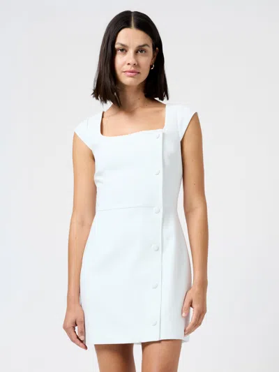French Connection Azra Twill Minidress In White
