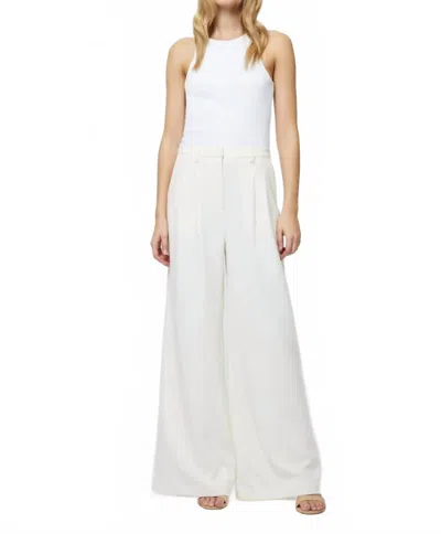 French Connection Azra Twill Trouser In Porcelain Cream In White