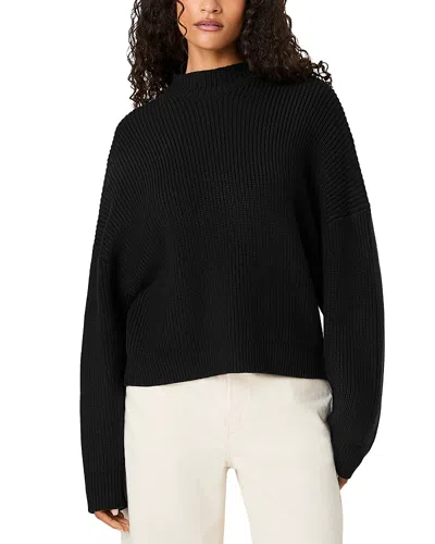 French Connection Baby Soft Mock Neck Sweater In Black