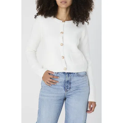 French Connection Babysoft Cardigan Sweater In Classic Cream