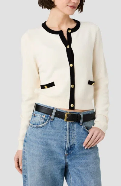 French Connection Babysoft Contrast Cardigan In Porcelain Multi