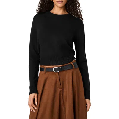 French Connection Babysoft Crewneck Sweater In Black