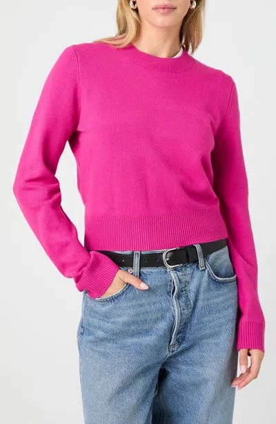 French Connection Babysoft Crewneck Sweater In Animal Print