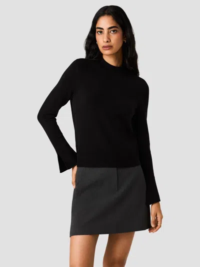 French Connection Babysoft High Neck Sweater In Black
