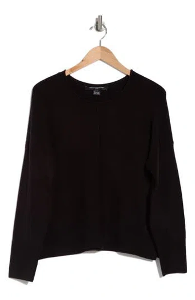 French Connection Babysoft Long Sleeve Sweater In Black