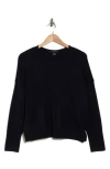French Connection Babysoft Della Vhari Long Sleeve Sweater In Marine