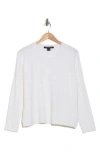 French Connection Babysoft Long Sleeve Sweater In Winter White