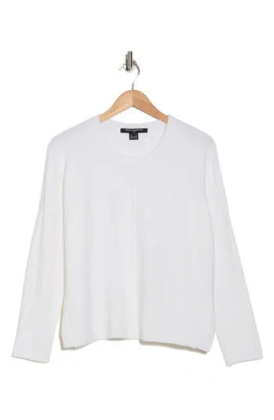 French Connection Babysoft Long Sleeve Sweater In Winter White