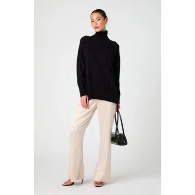 French Connection Babysoft Mock Neck Sweater In Black