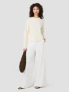 French Connection Babysoft Oversized Crew Neck Pullover In Metallic
