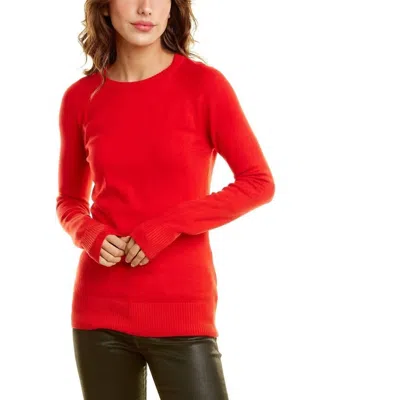 French Connection Babysoft Raglan Crew Sweater In Mars Red