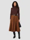 French Connection Babysoft Turtleneck Pullover Sweater In Cocoa Brown