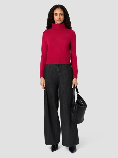 French Connection Babysoft Turtleneck Pullover Sweater In Rose Boudoir