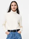French Connection Babysoft Turtleneck Sweater  Knitwear In White