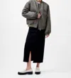 French Connection Behati Bomber Jacket In Dusted Khaki In Multi