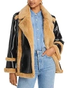 FRENCH CONNECTION BELEN FAUX SHEARLING JACKET