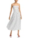 French Connection Polka Dot Strappy Drop Waist Sundress