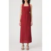French Connection Birdie Halter Sundress In Red