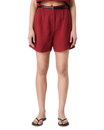 FRENCH CONNECTION BIRDIE LINEN BLEND WALKING SHORTS