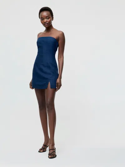 FRENCH CONNECTION BIRDIE LINEN STRAPLESS MINI DRESS FRENCH CONNECTION DRESSES,71YIU4302