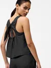 French Connection Birdie Linen Swing Top  Tops In Black