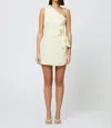 French Connection Birdie Linen Tie Dress In Butter