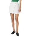 French Connection Birdie Wrap Miniskirt In Summer White