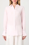 French Connection Birdie Oversize Linen Blend Button-up Shirt