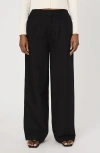 French Connection Harrie Wide Leg Suit Pants In Black