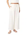 French Connection Birdie Linen Wide Leg Trouser Pants In Summer White In Summer White
