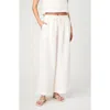 French Connection Birdie Linen Wide Leg Trouser Pants In Summer White In Summer White