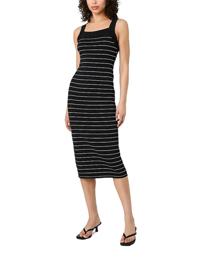 French Connection Bodycon Cross Back Midi Dress In Black