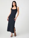French Connection Stripe Cross Back Body-con Sweater Dress