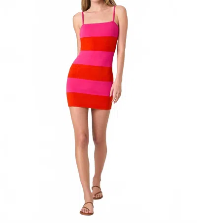 French Connection Bodycon Knit Mini Dress In Pink
