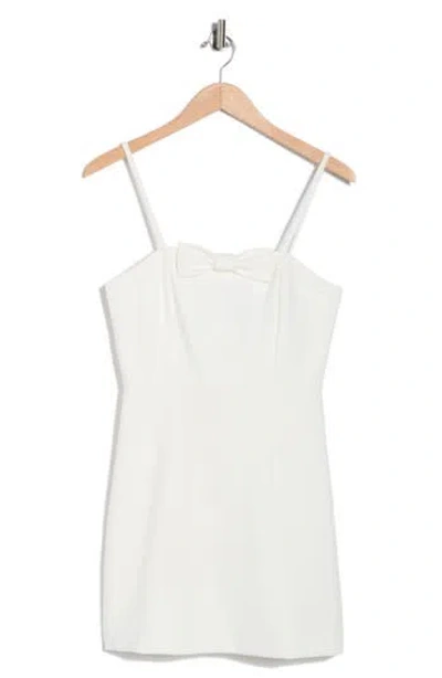 French Connection Bow Minidress In White