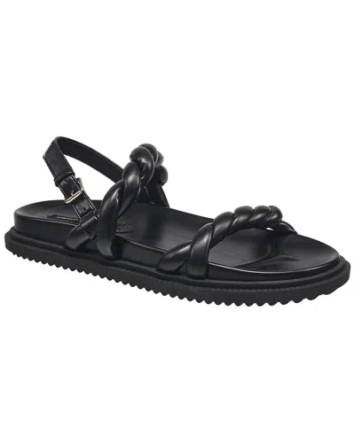 French Connection Brieanne Leather Sandal In Black