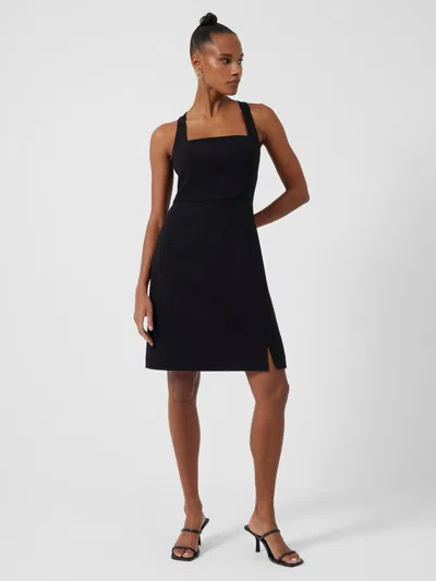 French Connection Buntie Whisper Ruth Chain Mini Dress In Black