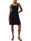 French Connection Buntie Whisper Ruth Chain Mini Dress In Black In Black