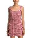 French Connection Button Front Mini Dress In Pink