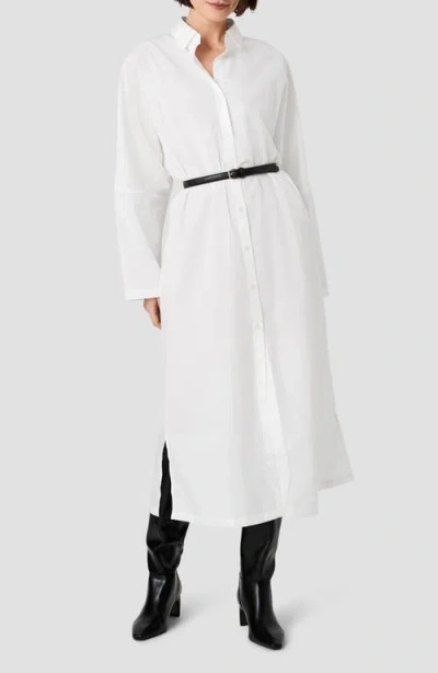 French Connection Cambria Cotton Maxi Shirtdress In White