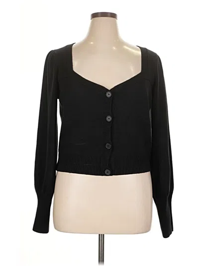 Pre-owned French Connection Cardigan Sweater In Black