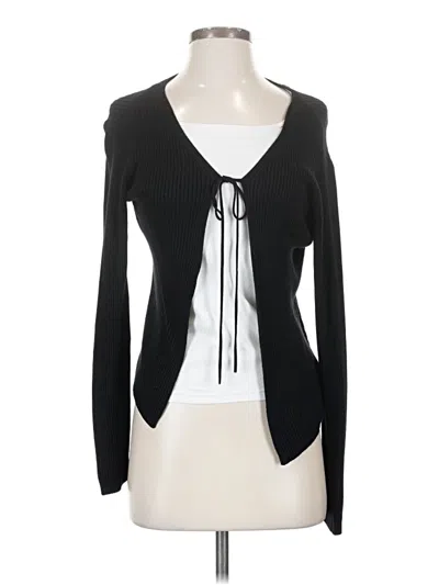Pre-owned French Connection Cardigan Sweater In Black